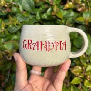 Taza de capuchino personalizada: taza de cerámica con nombre personalizado, hecha a mano imagen 11