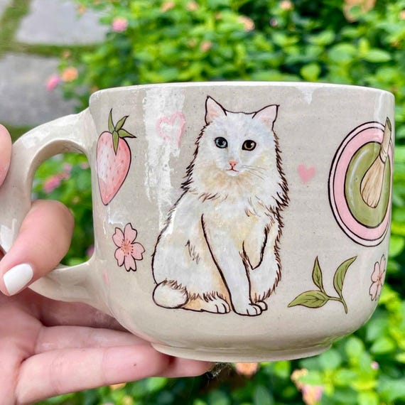 Design your own Matcha Mug or Bowl – Handmade Hand-painted Pottery Tea Cup