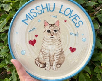 Hand-Thrown & Hand-Painted Ceramic Plate – 9” (Custom Design)
