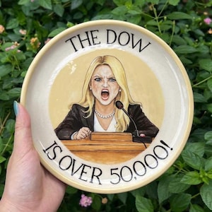 Custom Hand-Painted Ceramic Plate | Design Your Own Pottery | Dessert Plate 7.5 inches image 5