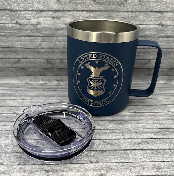 Air Force Seal 14 Oz. Laser Engraved Stainless Steel Coffee Mug