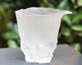 Liuli Fairness Pitcher - Ice-Cracked Gongfu Tea Server with Stunning Thermal Artistry