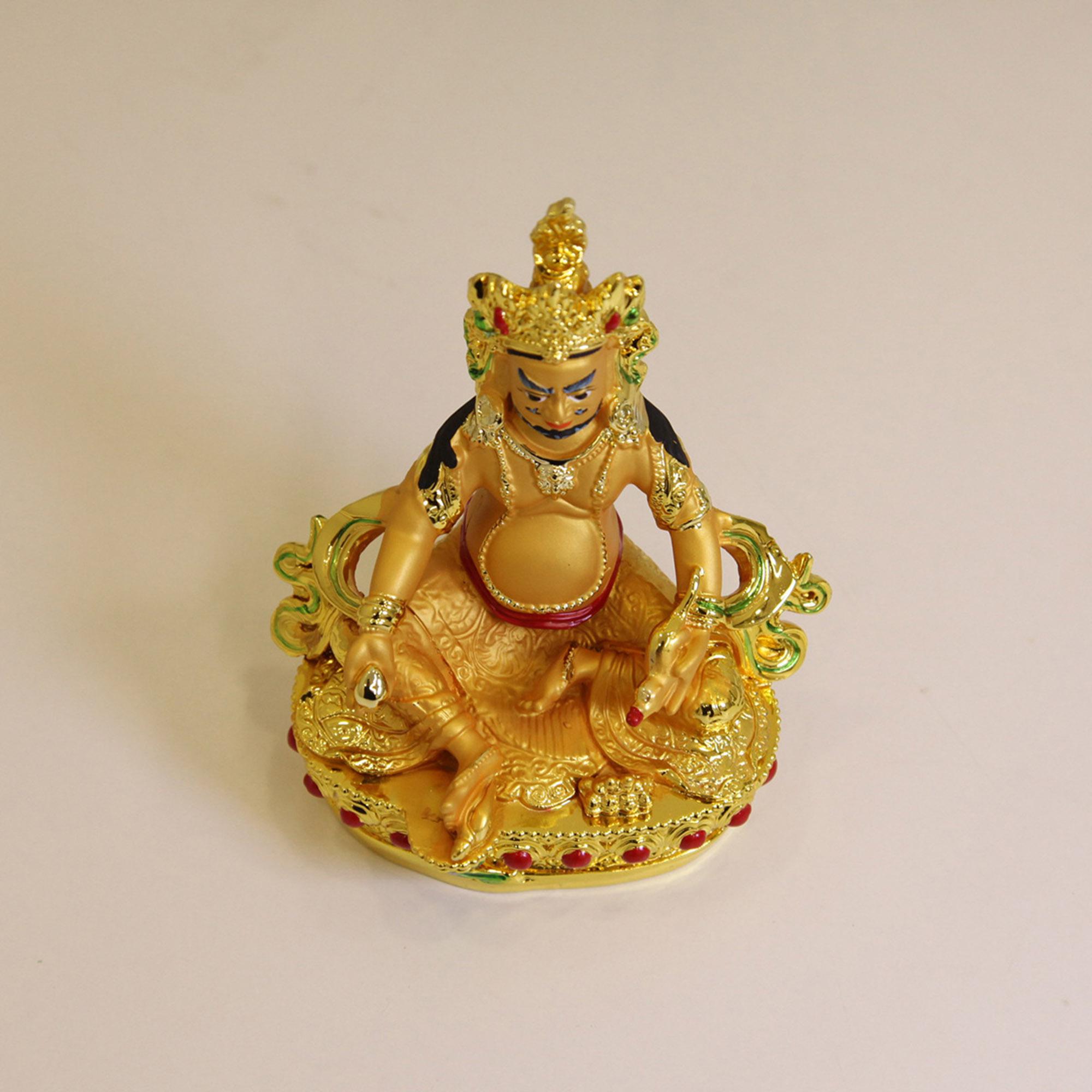 黄色のジャンバラ財神像 – チベット仏教の黄色のジャンバラ像