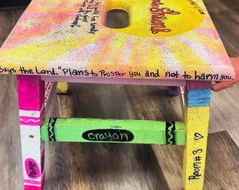 Custom teacher stool