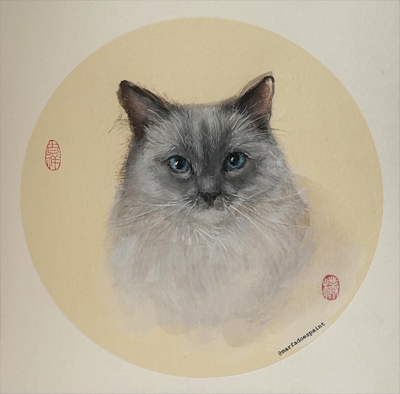 Custom pet portrait commission