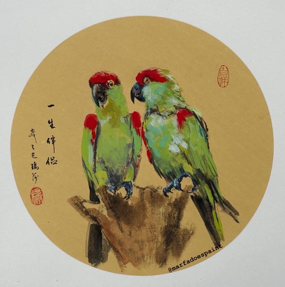 Thick-billed parrots