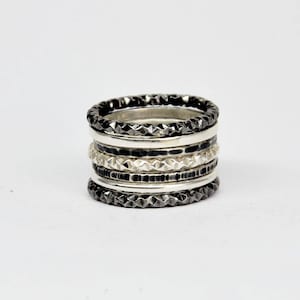 silver stacking rings, stackable rings, silver stack rings, stacking rings set, stack rings, stackable rings set, silver stackable rings