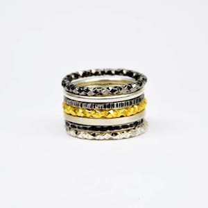 silver stacking rings, stackable rings, silver stack rings, stacking rings set, stack rings, stackable rings set, gold  stackable rings