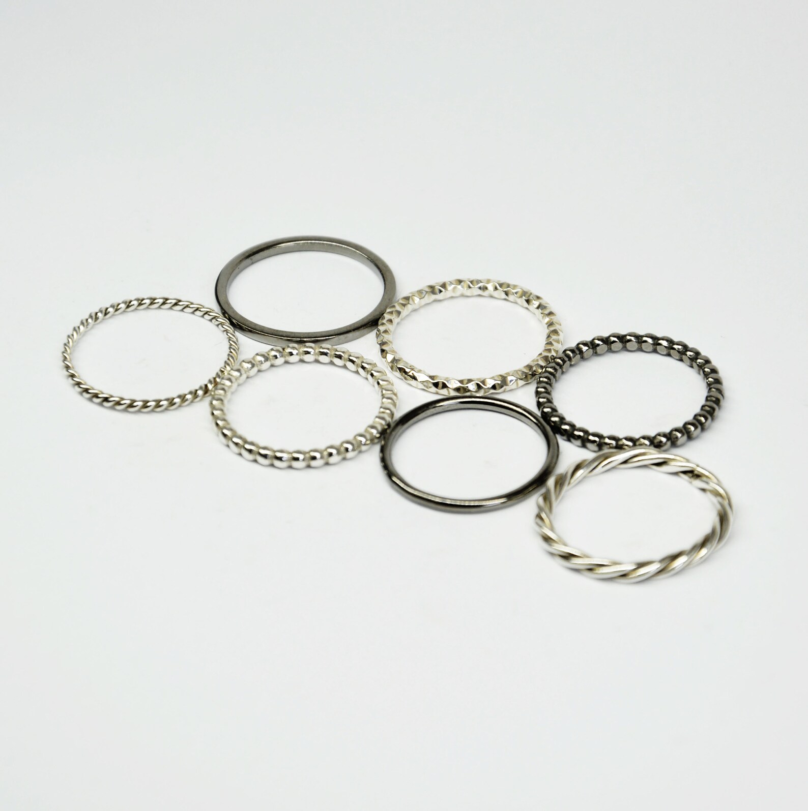 Silver Stacking Rings, Stackable Rings, Silver Stack Rings, Stacking ...