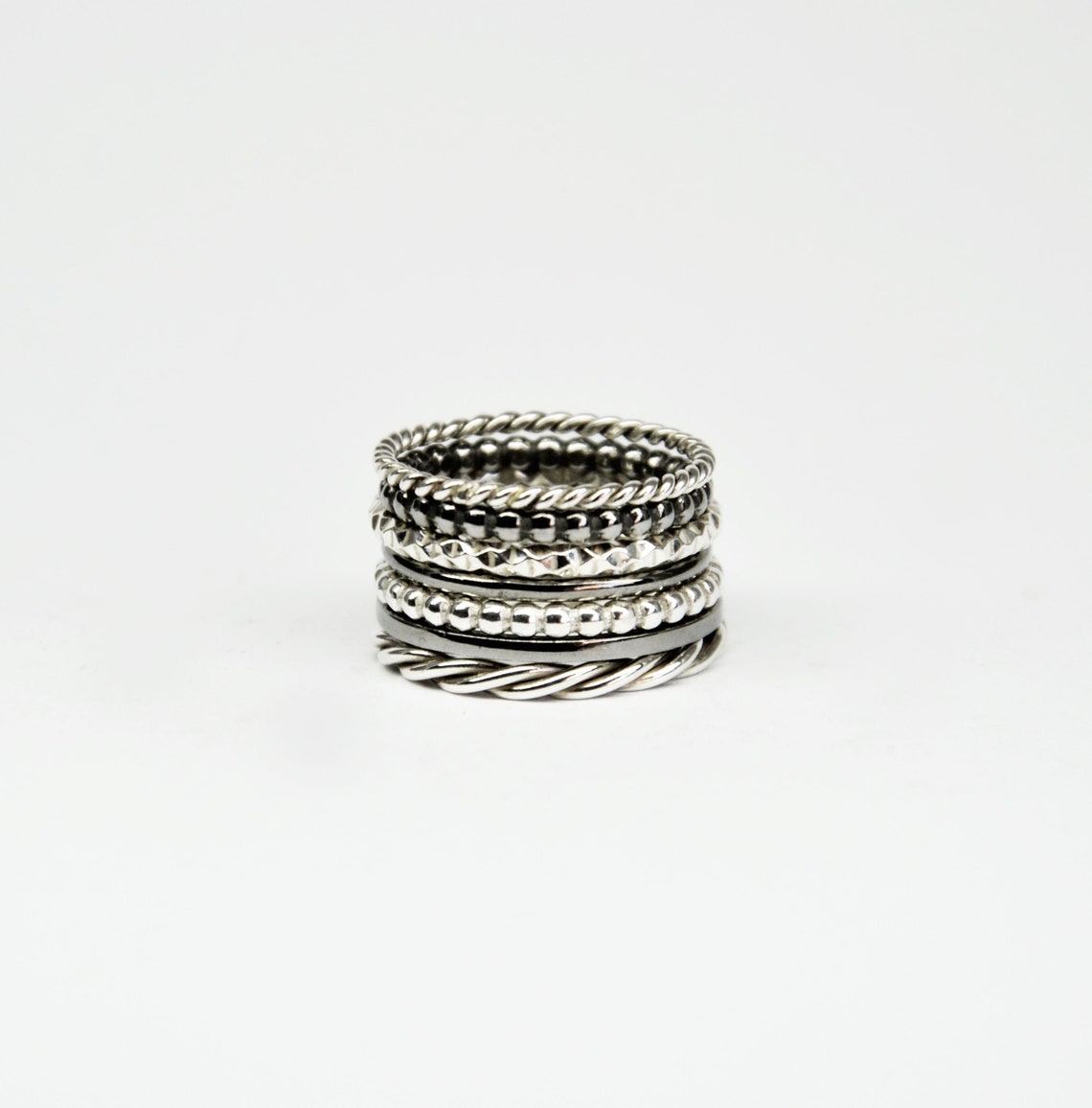 Silver Stacking Rings Stackable Rings Silver Stack Rings Etsy
