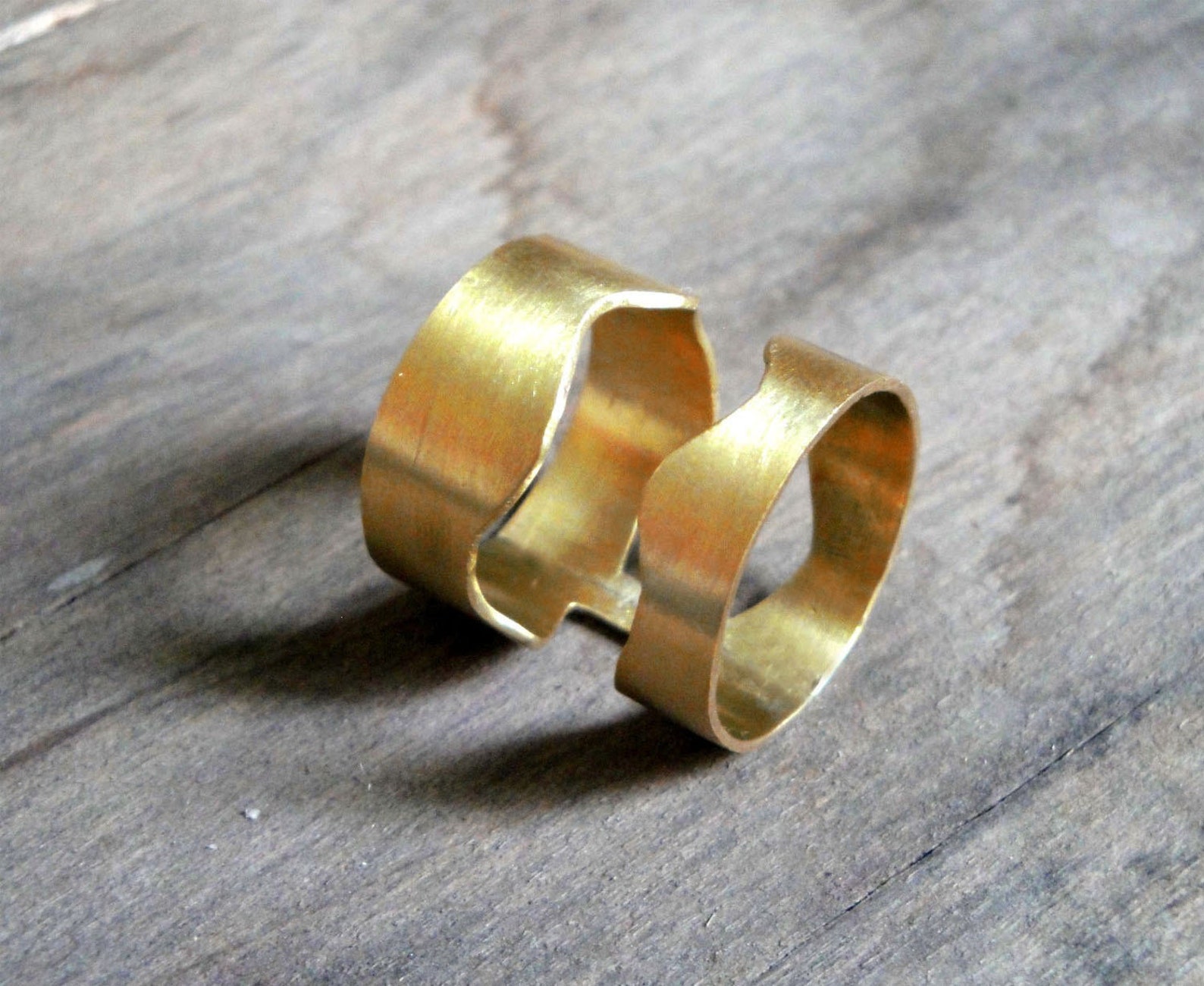 Gold Plated Statement Ring Big Gold Organic Ring Handmade Etsy