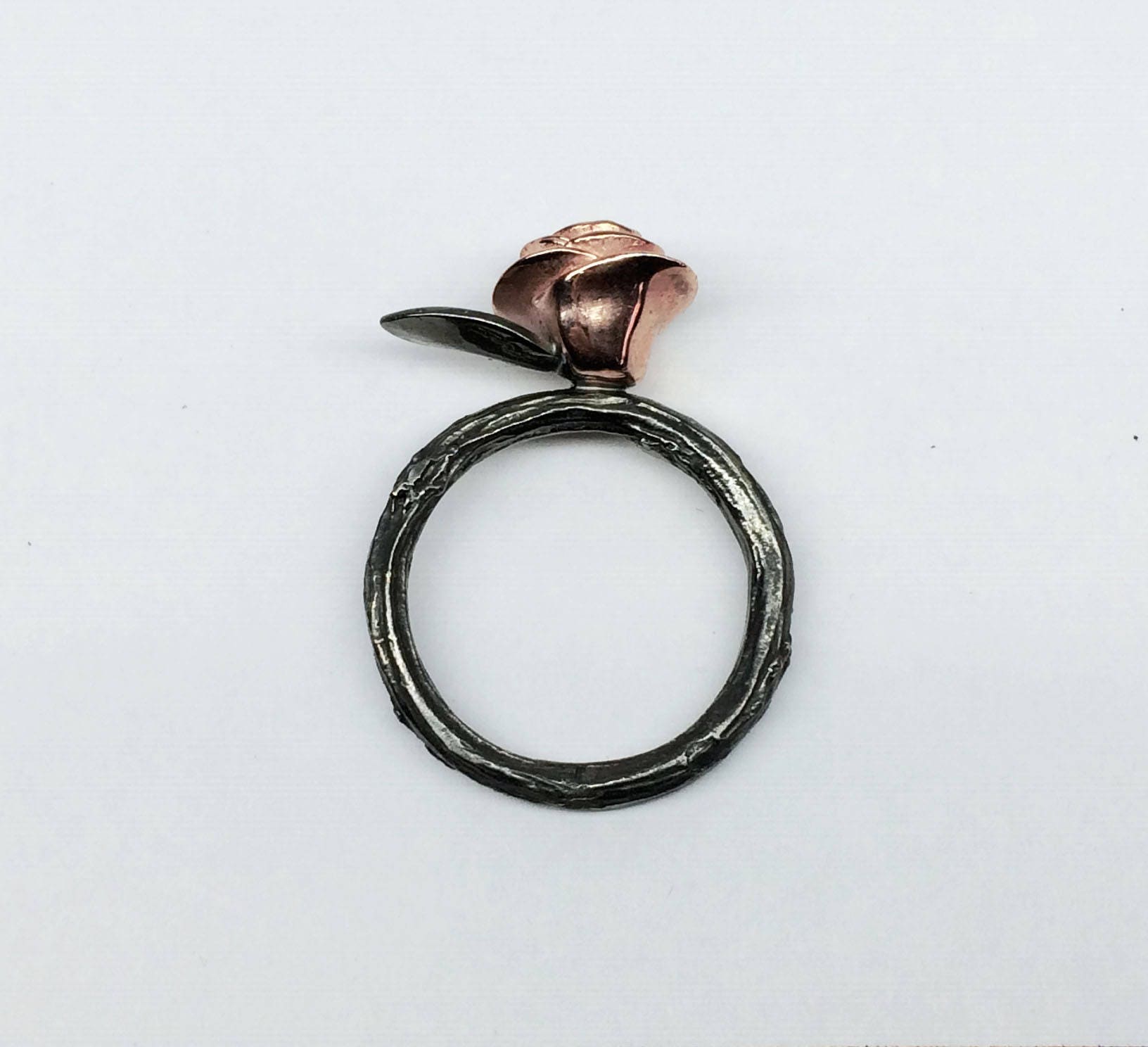 Twig engagement rose gold ring silver twig branch rose gold | Etsy