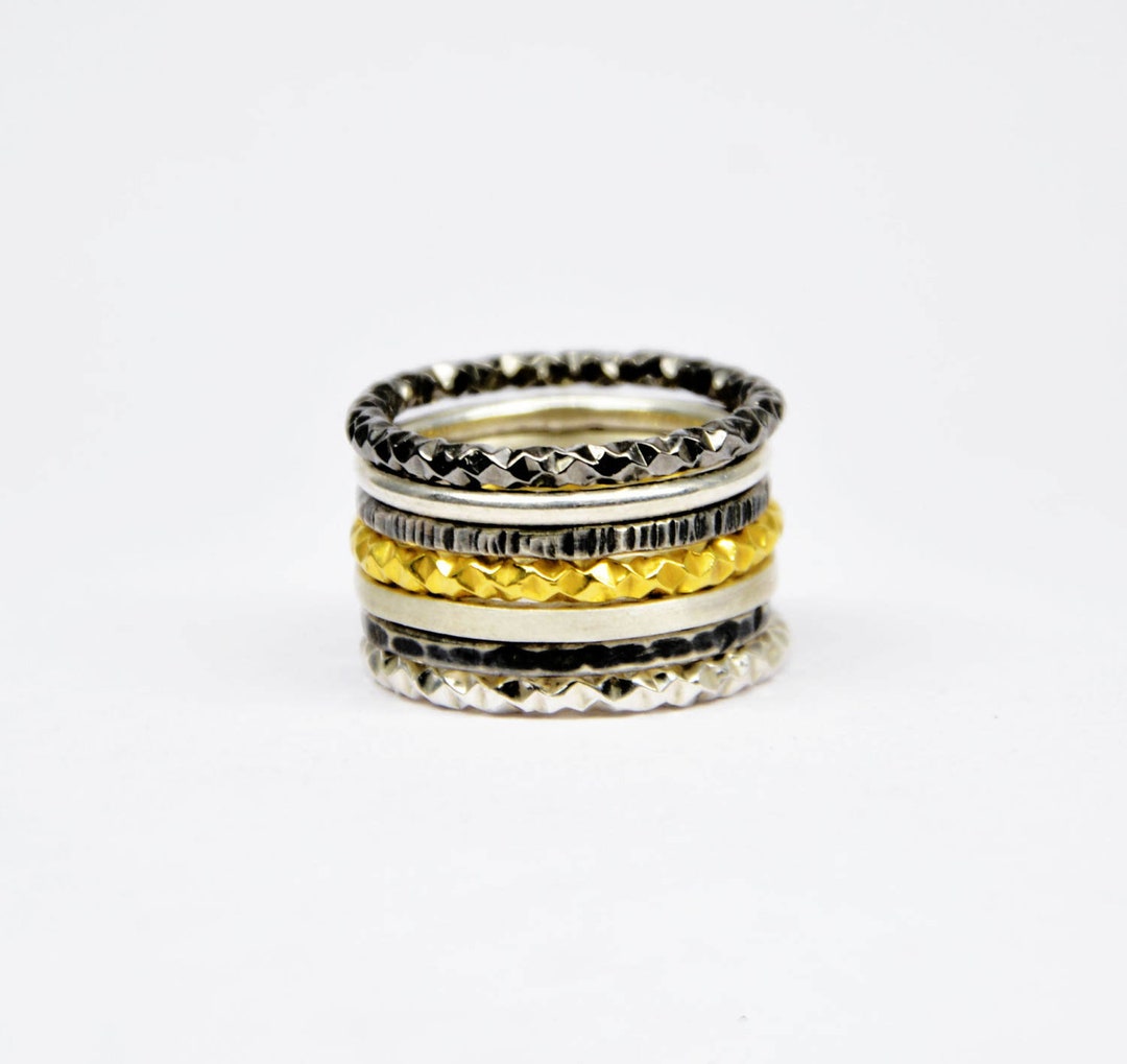 Silver Stacking Rings, Stackable Rings, Silver Stack Rings, Stacking ...