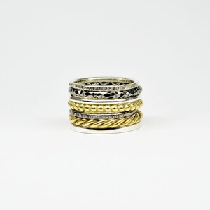 set of 7 silver stacking rings , stackable rings silver stack rings set stacking rings set stack rings stackable rings gold  stackable rings