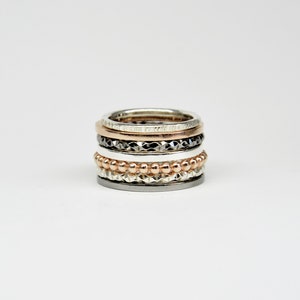 Silver Stacking Rings, Stackable Rings, Silver Stack Rings Set ...