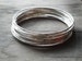 silver bangle bracelet set, handmade sterling silver bangles, set of 10, set of 5 & 7, sterling silver bracelets, hammered bangle bracelets