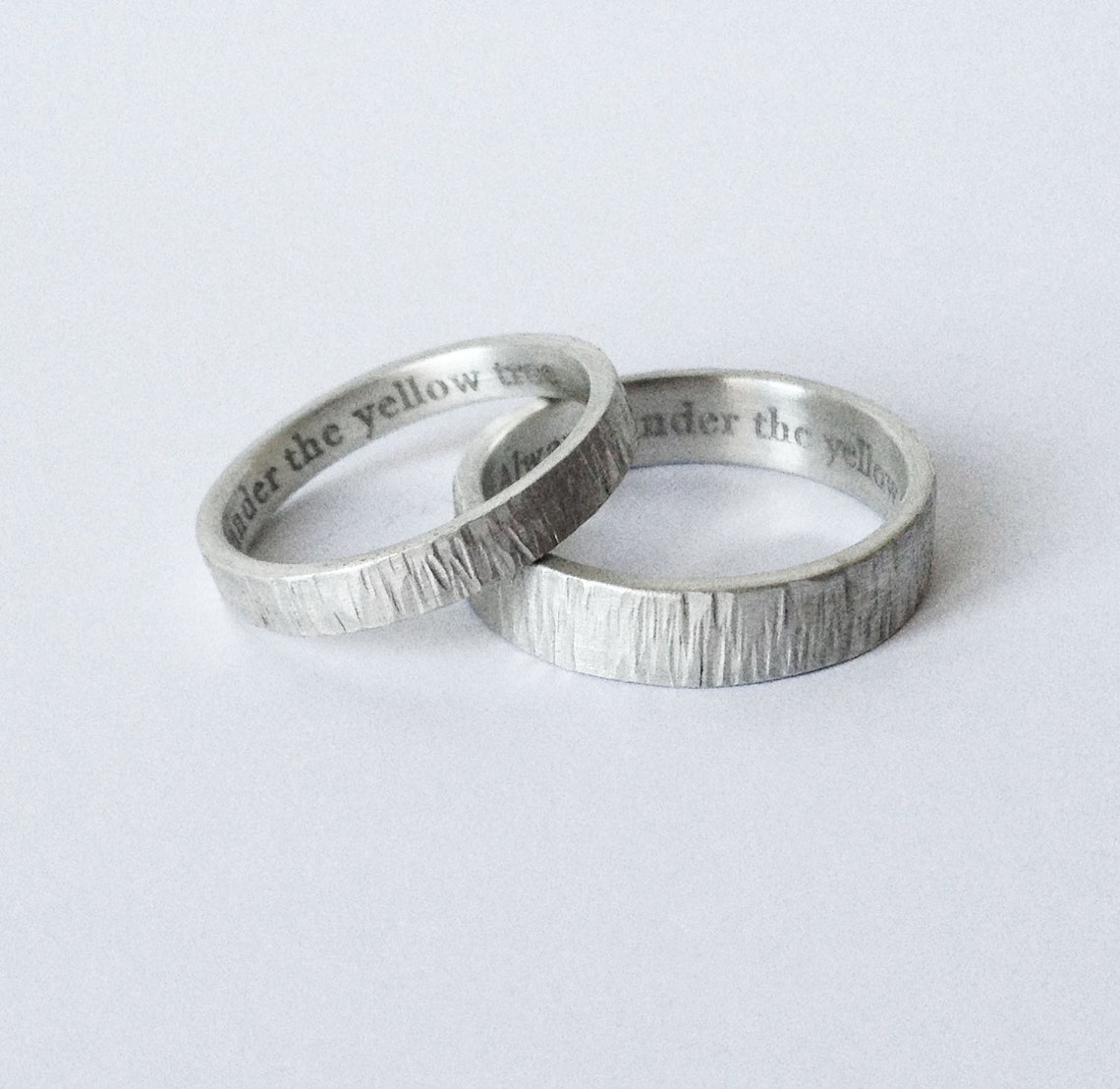 Simple Engraved Wedding Rings Engraved Bands Wedding Ring - Etsy