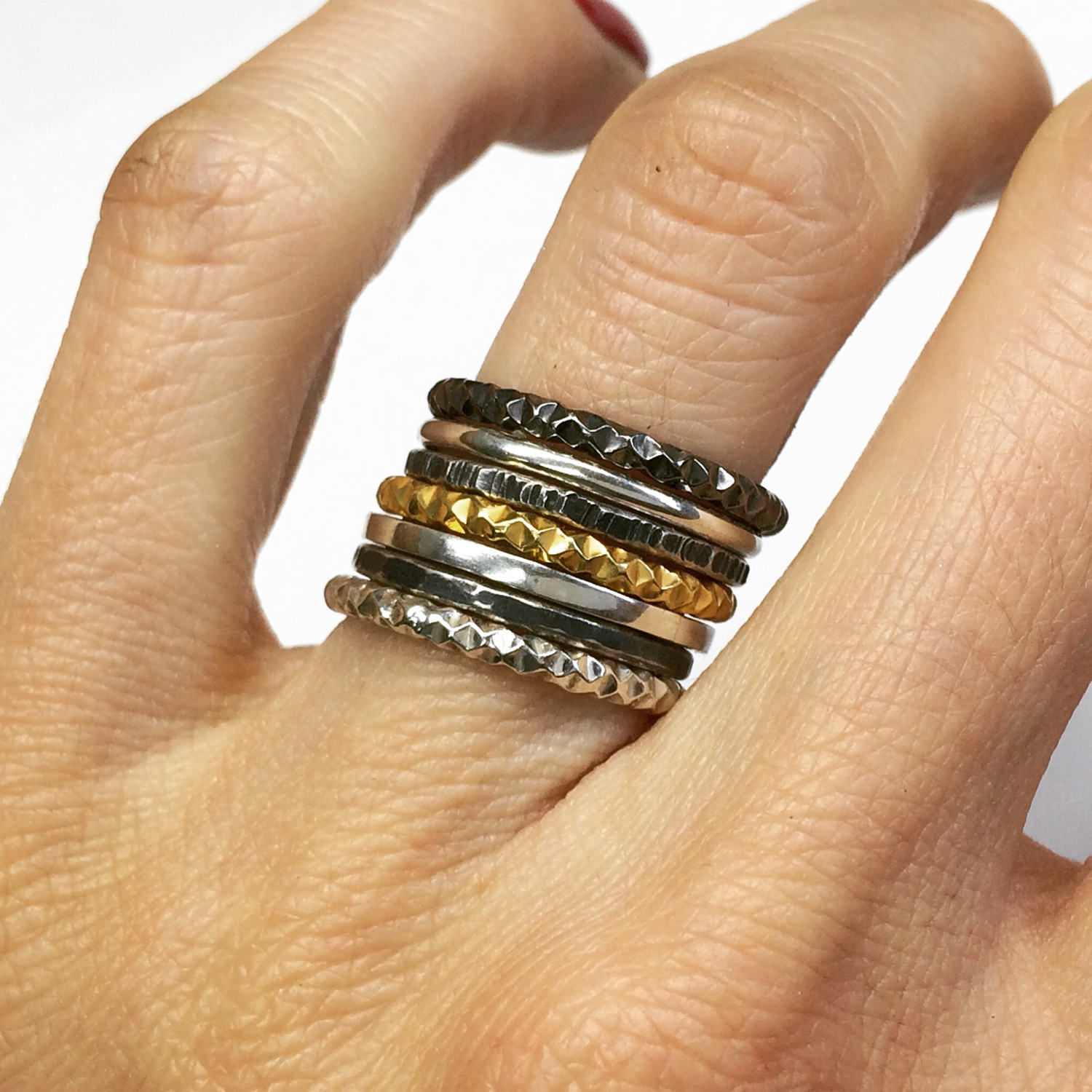 Silver Stacking Rings, Stackable Rings, Silver Stack Rings, Stacking ...