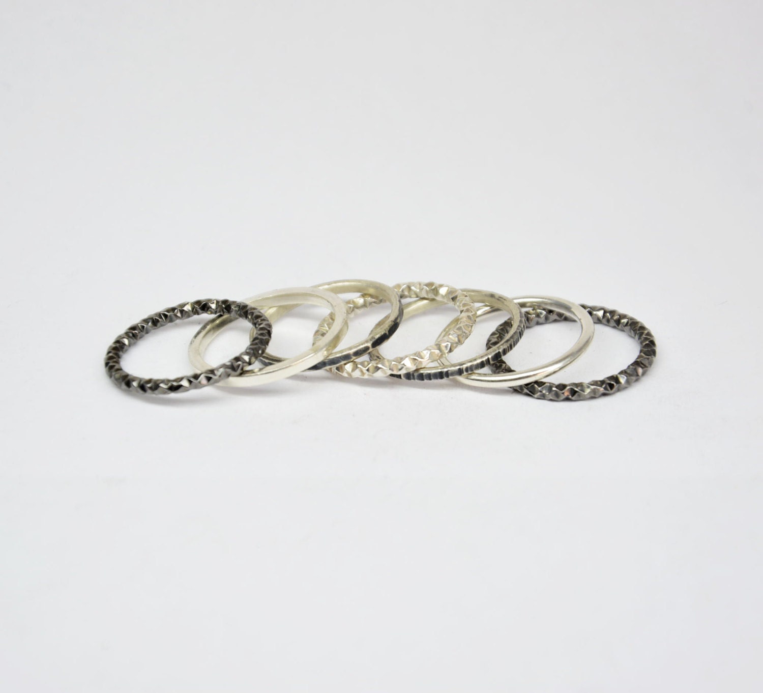 Silver stacking rings stackable rings silver stack rings | Etsy