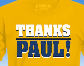 THANKS PAUL! - Nashville Hockey T-shirt - T-square Tees - Silkscreened  Tri-Star unisex fit
