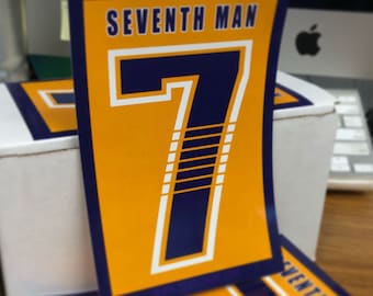 7th Man Bumper Sticker (PACK OF TWO) - Nashville Predators hockey fan art