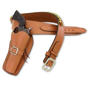 Leather Hand Tooled Holster Cartridge Belt Ammo Loops Ruger Colt .22 .32 .357 .38 .44 .45 & 12 Guage