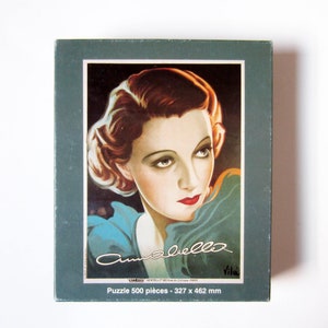 Puzzle vintage carton⎮Annabella star cinéma années 30⎮500 pieces⎮illustration Vila