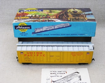 Vintage Scale Rail Road Train Miniature Model by Athearn Box Car Gifts for Him