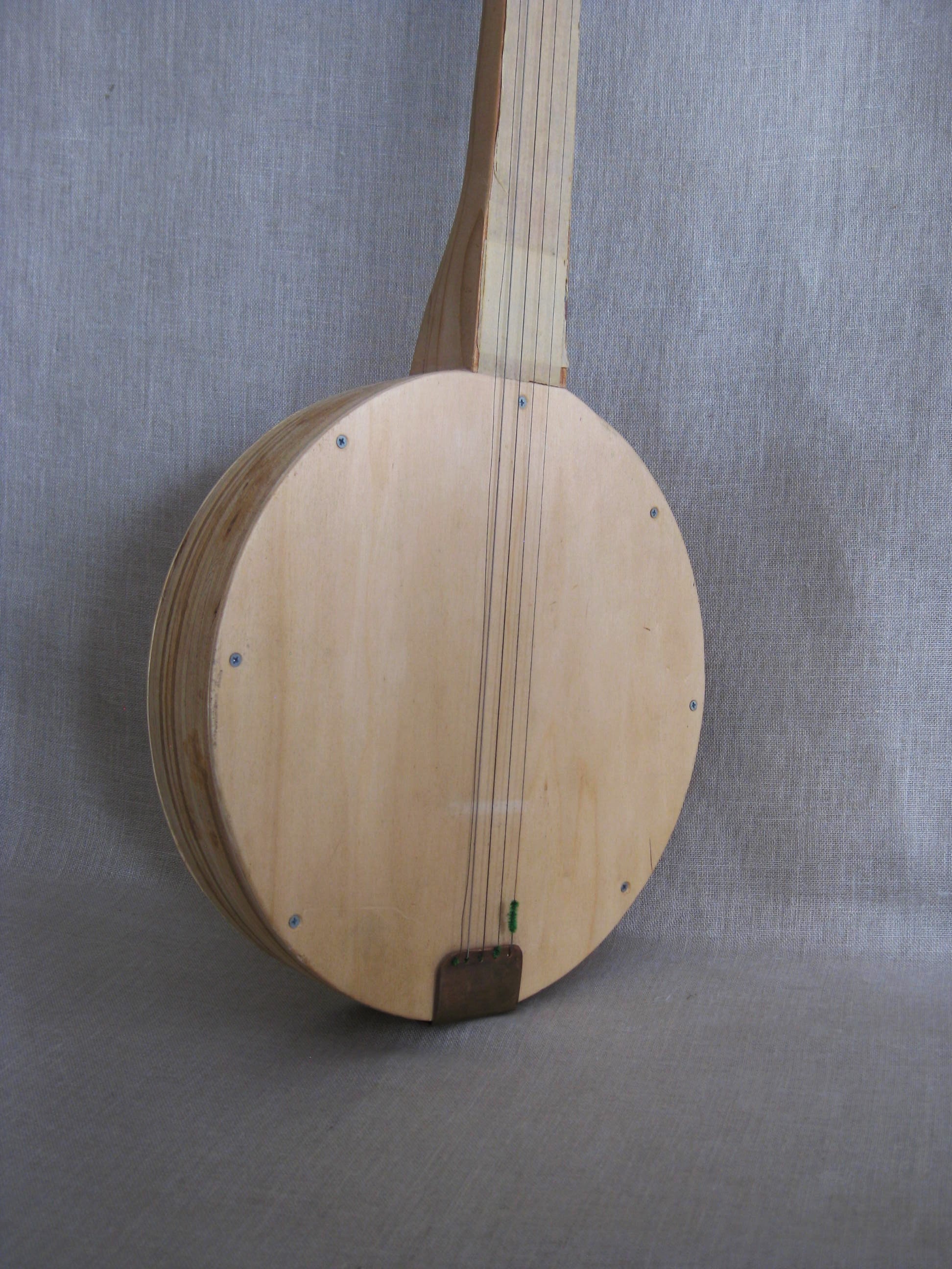 Vintage Handmade Banjo, Musical Instruments, String, Unfinished, DIY