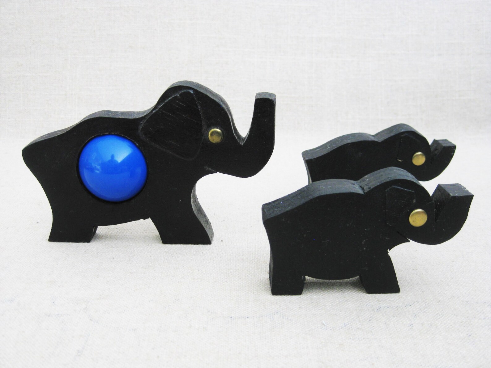 Vintage Elephant Bingo Good Luck Charms Folk Art Animals Etsy
