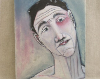 Male Portrait Painting, Original Fine Art, Portraiture of Men, 11 x 14