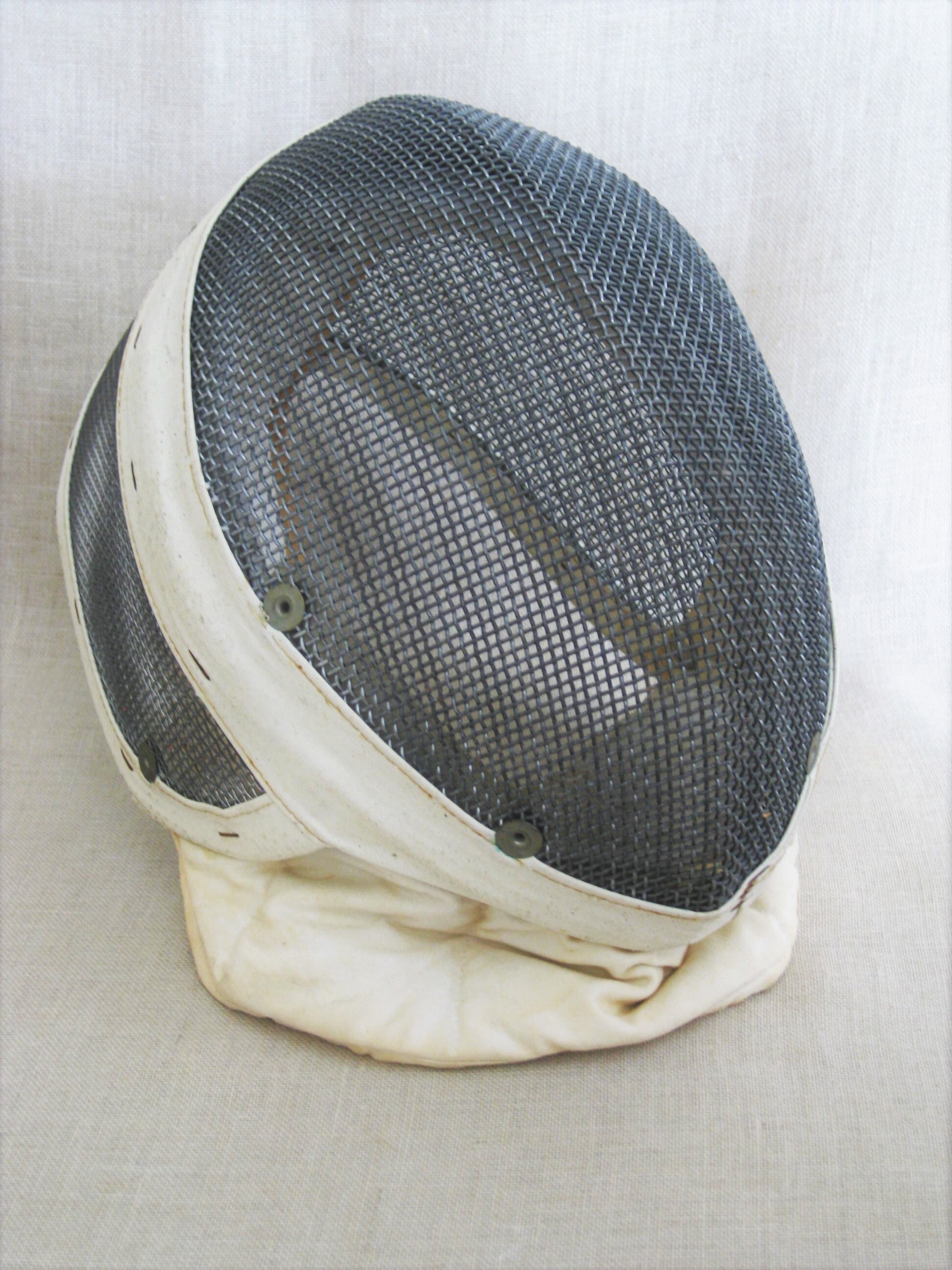 Vintage Fencing Mask, Sporting Goods, Helmet, Wire Mesh, Protective