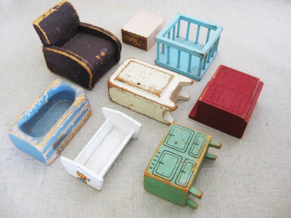 Rustic dollhouse furniture sale