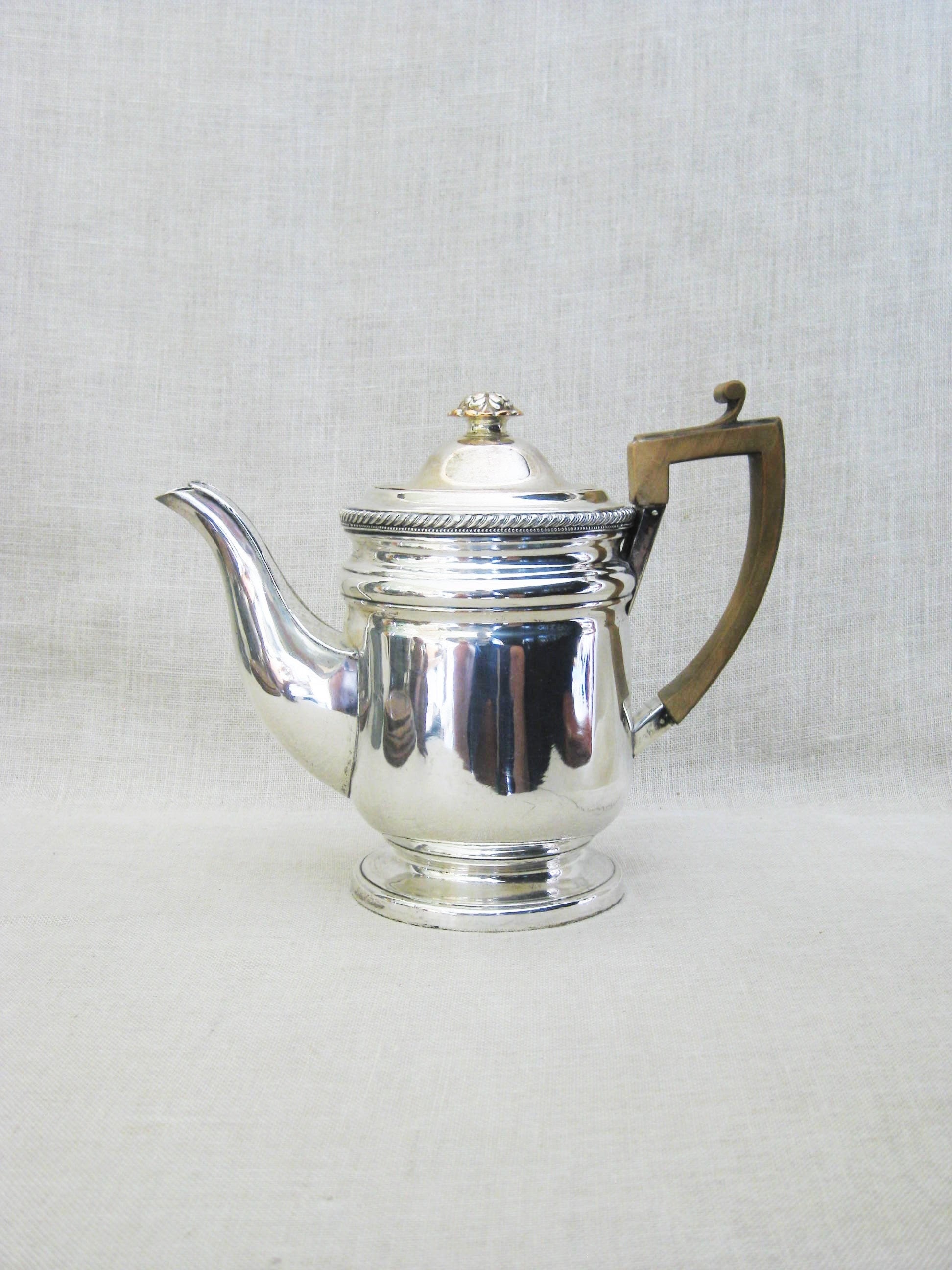 Vintage Silver Plate Coffee Tea Pot, Old Sheffield, 19th Century