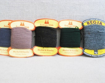 Vintage Wool Yarn, Original Packaging Textile Supplies Craft and Sewing Room