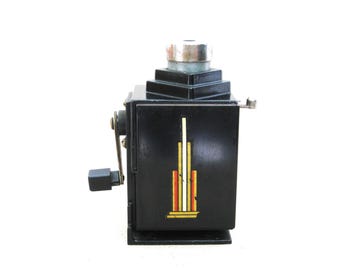 Vintage Pencil Sharpener Art Deco Point Master Period Desk and Drafting Tool, Machine Age Design