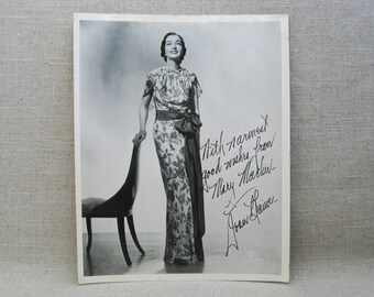 Vintage Autograph Publicity Photo of Joan Blaine, Radio Soap Opera Star, 1930s