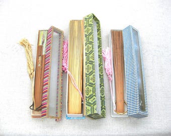 Vintage Asian Fan Collection, Ornate Hand Held Summer Accessories, Collectibles Gift for Her
