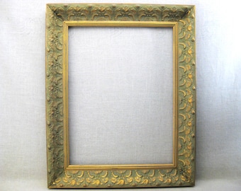 Large Gold Ornate Picture Frame, Rococo Vintage, for Mirror or Painting 21 x 26 to fit 16 x 21