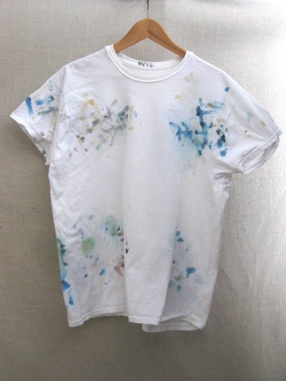 Vintage Paint Splattered Artist T-Shirt Authentic… - image 2