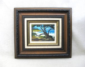 California Landscape Painting, Seascape Monterey Impressionism, Helen Margaret Barker