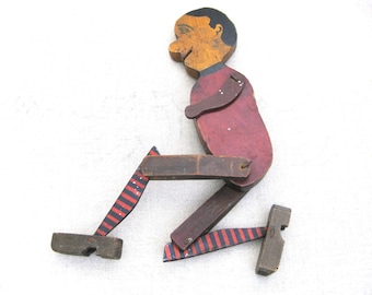 Folk Art Limberjack Jig Man Dancing Male Doll Figure