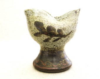 Studio Ceramic Creamer, Bird Shaped Fine Art Pottery Serving and Entertaining, Vintage Rustic Décor Housewarming Gift