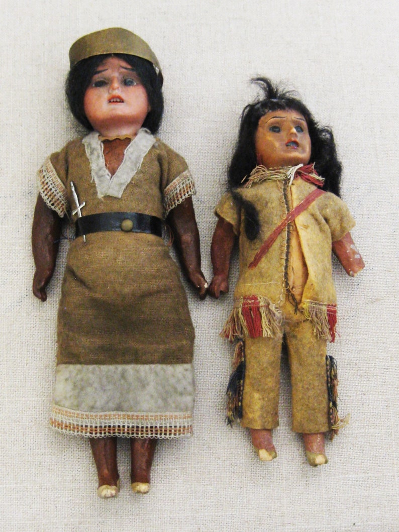 Vintage Female Porcelain Dolls Antique German Toys Etsy