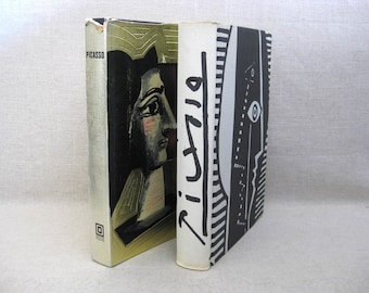 Vintage Picasso Art Books, Mid-Century Large Coffee Table Size