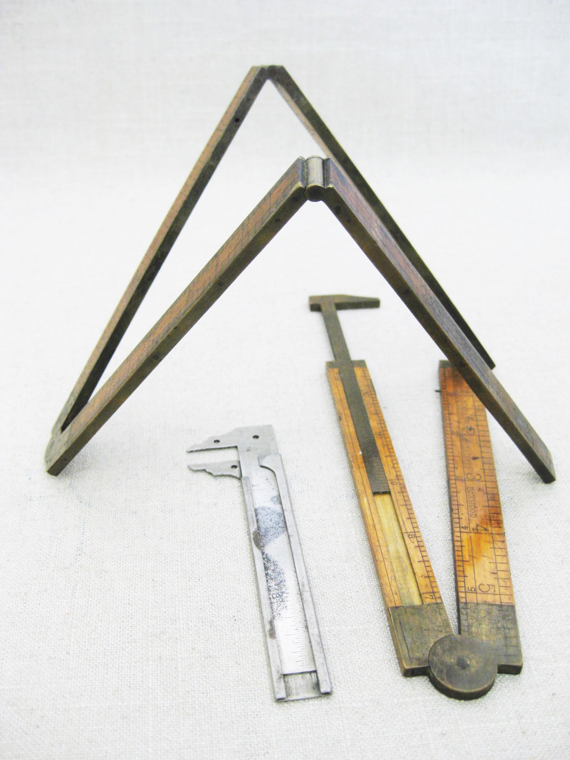 Vintage Folding Wooden Rulers Pocket Calipers Antique Tool Collection -  Yahoo Shopping