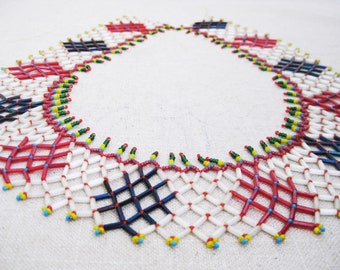 Beaded Collar Antique Beadwork for Dress and Sweater Sewing Supplies
