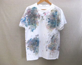 Vintage Paint Splattered Artist T-Shirt Authentic Artist Painted Grunge Wear Art to Wear Men's Large