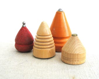 Wooden Top Toy Collection, Contemporary Modern Man Cave and Vintage Nursery Décor