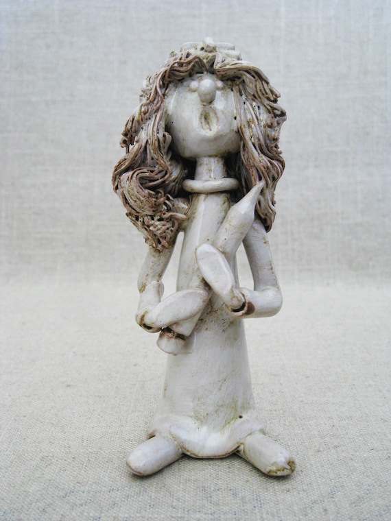 BENCINI　イタリア製ビンテージ陶器人形 Italian Bencini Ceramic Nurse Figurine, European Vintage Female